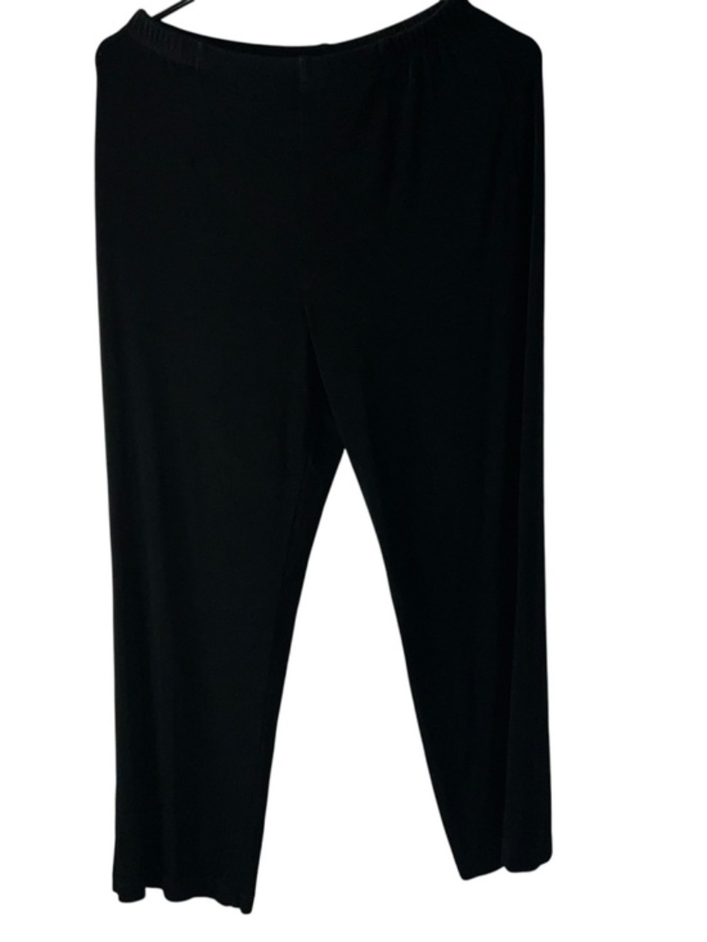 ravel Black Ribbed Pull-On Wide Leg Pants
